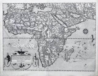 Item #6BD0009 Il disegno della Geografia moderna de tutta la parte dell' Africa. Claudio...