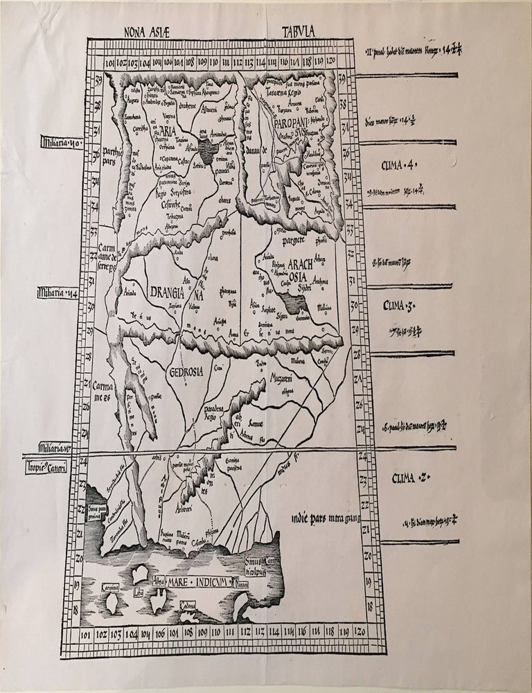 Nona Asiae Tabula. Martin Waldseem&uuml;ller.