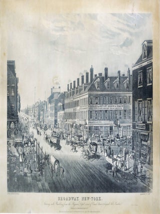Item #6BD0073 Broadway, New-York / Shewing Each Building from the Hygeian Depot Corner of Canal...