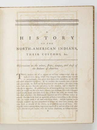 History of the American Indians; Particularly those Nations adjoining to the Mississippi, East and West Florida, Georgia, South and North Carolina, and Virginia