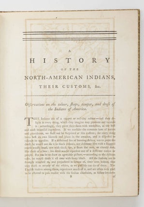 History of the American Indians; Particularly those Nations adjoining to the Mississippi, East and West Florida, Georgia, South and North Carolina, and Virginia