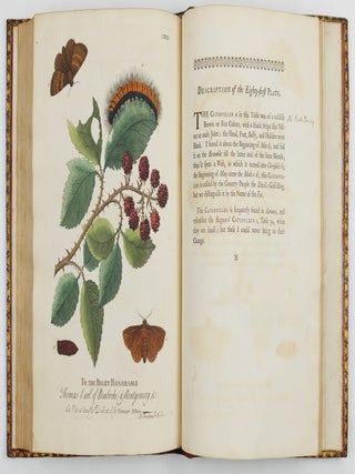 A Natural History of English Insects. Illustrated with A Hundred Copper Plates, Curiously engraven from the Life, and exactly coloured by the Author. To which are added Large Notes and many curious Observations