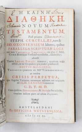 H KAINH ΔIAΘHKH. Novum Testamentum...