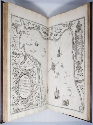 The Mariners Mirrour Wherein may playnly be seen the courses, heights, distance, depths, soundings, flouds and ebs, risings of lands, rocks, sands and shoalds, with the marks for th&rsquo;entrings of the Harbouroughs, Havens and Ports of the greatest part of Europe: their several traficks and commodities: Together w.ththe Rules and instrumēts of Navigation. First made & set fourth in divers exact Sea Charts, by that famous Navigator Luke Wagenar of Enchuisen and Now fitted with necessarie additions for the use of Englishmen by Anthony Ashley. Heerin also may be understood the exploits lately atchived by the right Honorable the L. Admiral of Engl&atilde;d with her Ma.ties Navie and some former services don by that worthy Knight S.r Fra: Drake. &mdash; The Second part of the Mariners Mirrour conteining in divers perfect plots & sea charts boeth the Northern and Eastern navigation: viz. From the Streights between Dover and Callis, the coastes of England, Scotland, Norway, Emden, Yutland & with all the sounds of Denmark & the Baltick sea into Wiburgh and the Narue With their particular descriptions trafiks and commodities