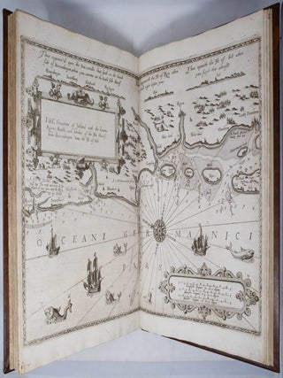 The Mariners Mirrour Wherein may playnly be seen the courses, heights, distance, depths, soundings, flouds and ebs, risings of lands, rocks, sands and shoalds, with the marks for th&rsquo;entrings of the Harbouroughs, Havens and Ports of the greatest part of Europe: their several traficks and commodities: Together w.ththe Rules and instrumēts of Navigation. First made & set fourth in divers exact Sea Charts, by that famous Navigator Luke Wagenar of Enchuisen and Now fitted with necessarie additions for the use of Englishmen by Anthony Ashley. Heerin also may be understood the exploits lately atchived by the right Honorable the L. Admiral of Engl&atilde;d with her Ma.ties Navie and some former services don by that worthy Knight S.r Fra: Drake. &mdash; The Second part of the Mariners Mirrour conteining in divers perfect plots & sea charts boeth the Northern and Eastern navigation: viz. From the Streights between Dover and Callis, the coastes of England, Scotland, Norway, Emden, Yutland & with all the sounds of Denmark & the Baltick sea into Wiburgh and the Narue With their particular descriptions trafiks and commodities