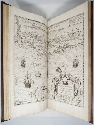 The Mariners Mirrour Wherein may playnly be seen the courses, heights, distance, depths, soundings, flouds and ebs, risings of lands, rocks, sands and shoalds, with the marks for th&rsquo;entrings of the Harbouroughs, Havens and Ports of the greatest part of Europe: their several traficks and commodities: Together w.ththe Rules and instrumēts of Navigation. First made & set fourth in divers exact Sea Charts, by that famous Navigator Luke Wagenar of Enchuisen and Now fitted with necessarie additions for the use of Englishmen by Anthony Ashley. Heerin also may be understood the exploits lately atchived by the right Honorable the L. Admiral of Engl&atilde;d with her Ma.ties Navie and some former services don by that worthy Knight S.r Fra: Drake. &mdash; The Second part of the Mariners Mirrour conteining in divers perfect plots & sea charts boeth the Northern and Eastern navigation: viz. From the Streights between Dover and Callis, the coastes of England, Scotland, Norway, Emden, Yutland & with all the sounds of Denmark & the Baltick sea into Wiburgh and the Narue With their particular descriptions trafiks and commodities