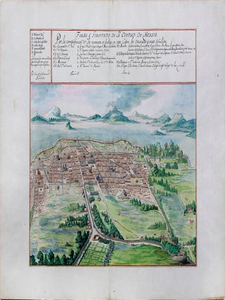 Item #6JLR0156 "Forma y Levantado de La Ciudad de Mexico. Anno 1628&rdquo; An eastward view of...
