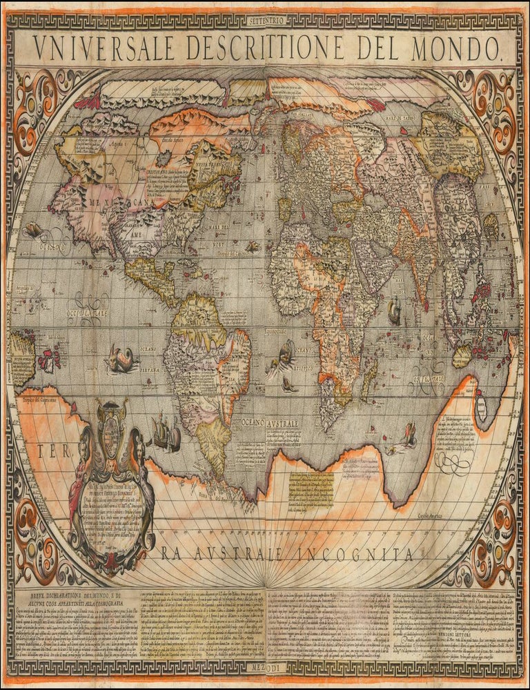 Item #6JLR0187 Universale descrittione del mondo. Arnoldo di Arnoldi.