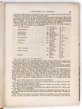 Legislative and documentary history of the Bank of the United States including the original Bank of North America.