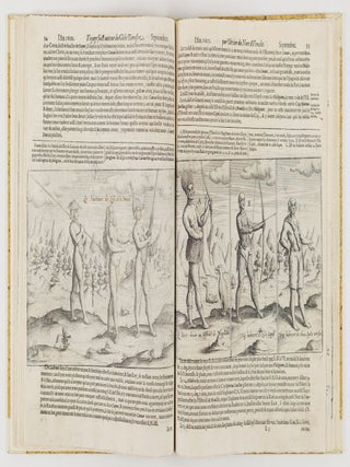 Description du penible voyage fait entour de l'univers ou globe terrestre, par Sr. Olivier du Noort d'Utrecht, General de quatre navires, assavoir: de celle dite Mauritius, avec laquelle il est retourn&eacute; comme Admiral, l'autre de Henry fils de Frederic Vice-Admiral, la troisiesme dite la Concorde, avec la quatriesme nomm&eacute; l'Esperance, bien montees d'equipage de guerre & vivres, ayant 248 hommes en icelles, pour traversant le Destroict de Magellanes, descouvrir les Costes de Cica, Chili & Peru, & y trafiquer, & puis passant les Molucques, & circomnavigant le Globe du Monde retourner &agrave; la Patrie. Elles singlerent de Rotterdame le 2 Iuillet 1598. Et l'an 1601 d'Aoust y tourna tant seulement la susdite navire Mauritius. O&ugrave; sont deduites ses estranges adventures, & pourtrait au vif en diverses Figures, plusiers cas estranges &agrave; luy advenuz, qu'il y a rencontrez & veuz. Le tout translat&eacute; du Flamand en Fran&ccedil;ois, & &agrave; service de ceux qui sont curieux se delectent de nouvelles remarquables & dignes de memoire