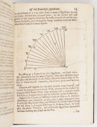 The mariners plain scale new plain'd: or, A treatise shewing the ample Uses of a Circle equally divided, or of a Line of chords and equal Parts, Divided into Three Books or Parts. Being contrived to be had either alone, or with the other Parts. I. The first containing Geometrical Rudiments, and shewing the Uses of a Line of Chords. . . II. The second shewing the Uses of a Line of Chords, in resolving all the Cases of Spherical Triangles, by Projecting the Sphere Orthographically. . . III. The third part shewing the Uses of a Line of Chords, in resolving all the Cases of Spherical Triangles Stereographically that is on the Circular Projection with Dyalling, from three Shadows of a Gnomon on a regular Flat, or by two Shadows, &c. . .