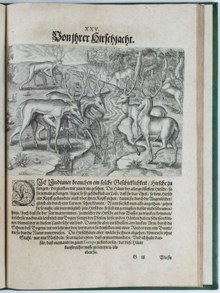 Der ander Theil, der Newlich erfundenen Landtschafft Americæ, Von dreyen Schiffahrten, so die Franzosen in Floridam (die gegen Nidergang gelegen) gethan. Eine vnter dem Hauptmañ H. Laudonniere, Anno 1564. Die ander vnter H. Ribald 1565. Die dritte, vnter H. Guerguesio 1567. geschehen. Mit Beschreibung und lebendiger Contrafactur, dieser Prouinze, Gestalt, Sitten vnd Gebräuch der Wilden, Durch Jacob Le Moyne, sonst Morges genannt, der alles selbst gesehen, vnd deßhalben fürnemlich in diese Landtschafft verschickt worden. Auß dem Französischen in Latein beschrieben, durch C. C. A. Vnd jetzt auf dem Latein in Teutsch bracht, durch den Ehrwirdigen H. Oseam Halen. . .