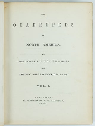 The quadrupeds of North America. By John James Audubon, F.R.S., &c. &c. and The Rev. John Bachman, D.D., &c. &c.