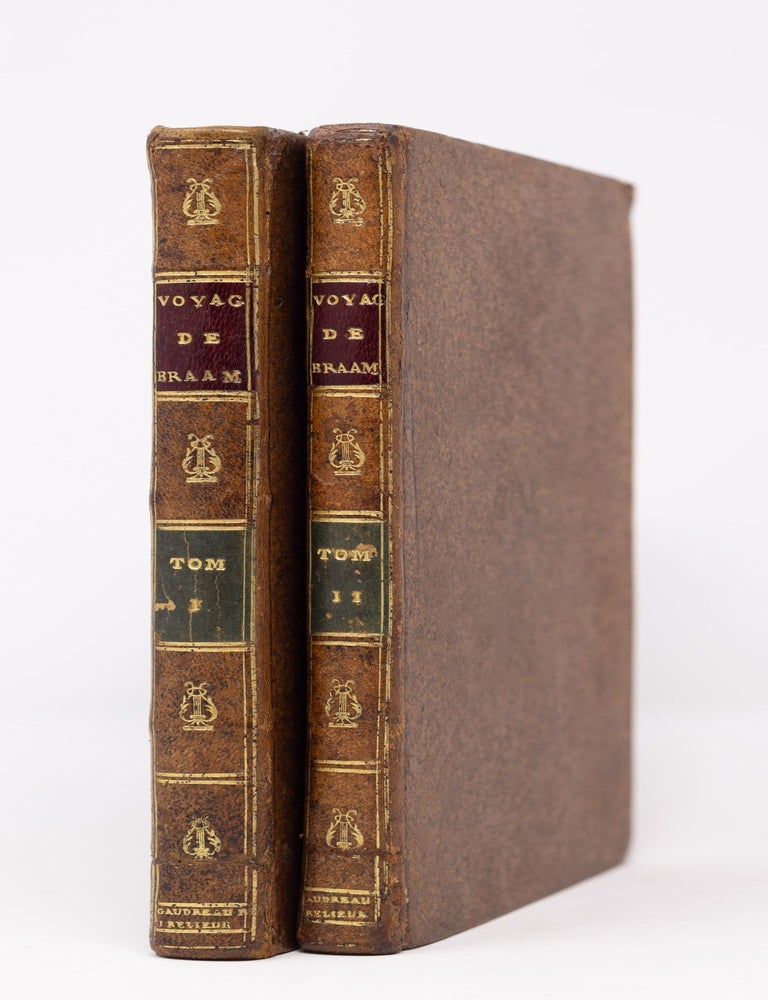 Item #GRM0022 Voyage de l&rsquo;ambassade de la Compagnie des Indes Orientales Hollandaises, vers l&rsquo;empereur de la Chine, en 1794 et 1795; O&ugrave; se trouve la description de plusieurs parties de cet Empire inconnues aux Europ&eacute;ens; Tir&eacute; du Journal d&rsquo;Andr&eacute; Everard Van-Braam Houckgeest, Chef de la Direction de cette Compagnie, et Second dans l&rsquo;Ambassade. Publi&eacute; par M. L. E. Moreau de Saint-M&eacute;ry. Tome premier [-second]. Andreas Everardus van Braam Houckgeest.