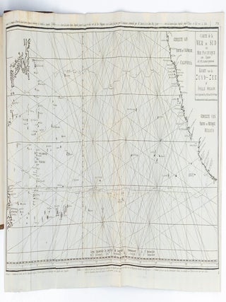 Voyage autour du monde, fait dans les anne&rsquo;es MDCCXL,I,II,III,IV. Par George Anson, presentement Lord Anson, commandant en chef d&rsquo;une escadre envoye&rsquo;e par sa majeste&rsquo; Britannique dans la Mer du Sud. Tir&eacute; des Journaux & autres Papiers de ce Seigneur, & publi&eacute; par Richard Walter, Ma&icirc;tre &egrave;s arts & Chapelain du Centurion dans cette Exp&eacute;dition. Orn&eacute; de Cartes & de Figures en Taille douce. Traduit de Anglois.