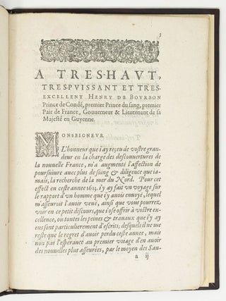 Quatriesme voyage du Sr de Champlain Capitaine Ordinaire pour le Roy en la marine, et Lieutenant de Monseigneur le Prince de Cond&eacute; en la Nouvelle France, fait en l&rsquo;annee 1613.