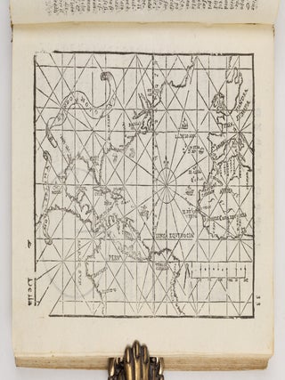 Arte del navigare dell&rsquo;eccel. Dottor Pietro da Medina. Nella quale copiosamente si tratta tutto quello, che appartiene alla Nauigatione, e fua cognitione. In oltre le regole, dichiarationi, noui secreti, & auisi necessarii al nauigare. Opera vtile, non solo &agrave; Nauiganti, ma ancora &agrave; tutti quelli, che si dilettano di quest&rsquo;Arte. Di nouo ampliata, & correta. Al Molto Illustre Sign. Antonio Santini Dedicata. Con privilegio.