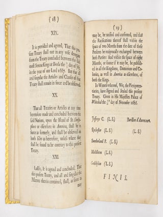 Treaty of peace, Good Correspondence & Neutrality in America, Between the most Serene and Mighty Prince James II. By the Grace of God, King of Great Britain, France and Ireland, Defender of the faith, &c. And the most Serene and Mighty Prince Lewis XIV. The Most Christian King: Concluded the 6/16th Day of Novemb. 1686. Published by His Majesties Command
