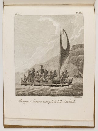 Bibliotheque portative des voyages. Tome vignt-huiti&egrave;me. Atlas du troisi&egrave;me voyage de James Cook, Contenant une carte g&eacute;n&eacute;rale des trois Voyages de Cook, et vingt-deux planches en taille-douce.