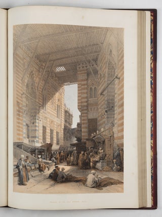 The Holy Land, Syria, Idumea, Arabia, Egypt, & Numibia. From drawings made on the spot by David Roberts, R.A. with historical descriptions by the Revd George Croly, L.L.D. Lithographed by Louis Haghe Vol I [-2, -3, -I.,-V].