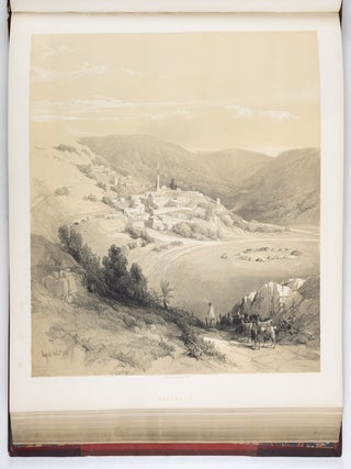 The Holy Land, Syria, Idumea, Arabia, Egypt, & Numibia. From drawings made on the spot by David Roberts, R.A. with historical descriptions by the Revd George Croly, L.L.D. Lithographed by Louis Haghe Vol I [-2, -3, -I.,-V].