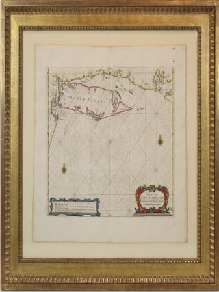 Item #GRM0104 Pascaerte van Nieu Nederland Streckende vande Noordt Revier tot Hendrick...