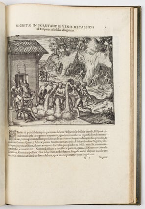 Americæ pars quinta. Nobilis & admiratione plena Hieronymi Bezoni Mediolanensis Hia: secundæ sectionis Hispanorum, tum in Nigrittas seruos suos, tum in Indos crudelitatem, Gallorumq piratarū de Hispanis toties reporata spolia; Aduentū item Hispanorū in Novam Indiæ continentis Hispaniam, eorumq, contra incolas eius regionis sæuitiam explicans. Addita ad singula sere Capira scholia, in quibus res Indiæ luculenter exponuntur. Accessit præterea Tabula Chorographica Novæ Hispaniæ in India Occidentali.