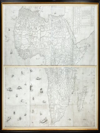 Item #GastaldiAfrica Il disegno della geografia moderna de tutta la parte dell' Africa. Giacomo...