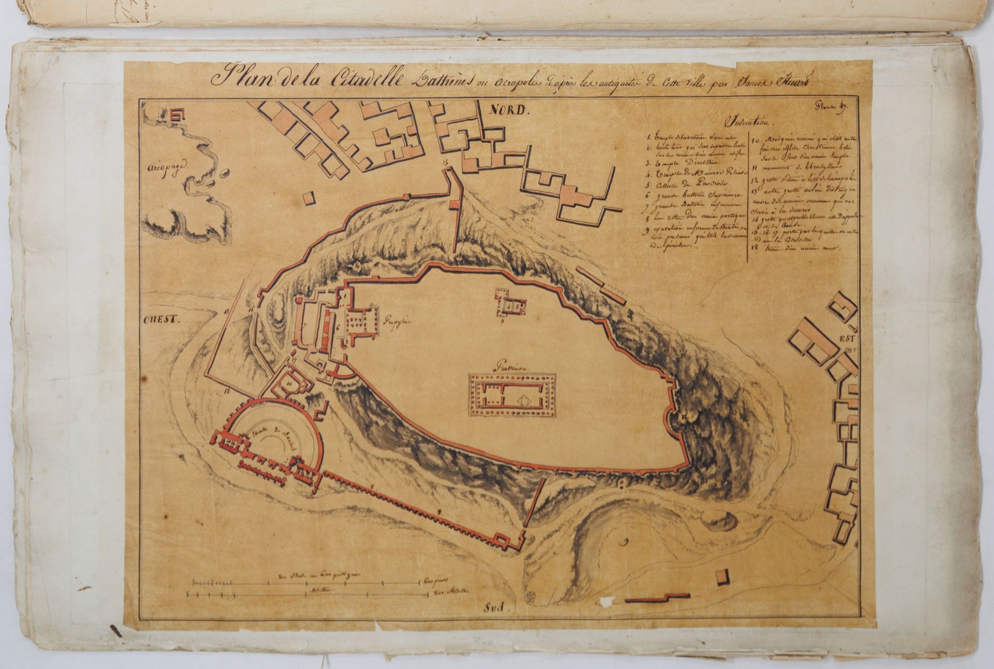 Legrand's manuscript map of the Acropolis