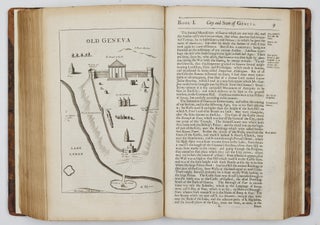 A Journey into Greece, by George Wheler Esq; In Company of Dr Spon of Lyons. In Six Books. Containing I. A Voyage from Venice to Constantinople. II. An Account of Constantinople and the Adjacent Places. III. A Voyage through the Lesser Asia. IV. A Voyage from Zant through several Parts of Greece to Athens. V. An Account of Athens. VI. Several Journeys from Athens, into Attica, Corinth, Boeotia, &c. With variety of Sculptures. BOUND WITH The history of the city and state of Geneva, From its First Foundation to this present Time. Faithfully Collected from several Manuscripts of Jacobus Gothofredus, Monsieur Chorier, and Others. By Isaac Spon, doctor of physick, and one of the fellows of the colledge of Lyons. . .