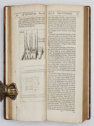 A Journey into Greece, by George Wheler Esq; In Company of Dr Spon of Lyons. In Six Books. Containing I. A Voyage from Venice to Constantinople. II. An Account of Constantinople and the Adjacent Places. III. A Voyage through the Lesser Asia. IV. A Voyage from Zant through several Parts of Greece to Athens. V. An Account of Athens. VI. Several Journeys from Athens, into Attica, Corinth, Boeotia, &c. With variety of Sculptures. BOUND WITH The history of the city and state of Geneva, From its First Foundation to this present Time. Faithfully Collected from several Manuscripts of Jacobus Gothofredus, Monsieur Chorier, and Others. By Isaac Spon, doctor of physick, and one of the fellows of the colledge of Lyons. . .