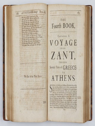 A Journey into Greece, by George Wheler Esq; In Company of Dr Spon of Lyons. In Six Books. Containing I. A Voyage from Venice to Constantinople. II. An Account of Constantinople and the Adjacent Places. III. A Voyage through the Lesser Asia. IV. A Voyage from Zant through several Parts of Greece to Athens. V. An Account of Athens. VI. Several Journeys from Athens, into Attica, Corinth, Boeotia, &c. With variety of Sculptures. BOUND WITH The history of the city and state of Geneva, From its First Foundation to this present Time. Faithfully Collected from several Manuscripts of Jacobus Gothofredus, Monsieur Chorier, and Others. By Isaac Spon, doctor of physick, and one of the fellows of the colledge of Lyons. . .