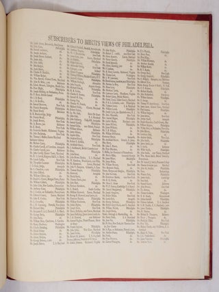 The City of Philadelphia, in the State of Pennsylvania North America; as it appeared in the Year 1800 Second Edition 1804. Consisting of twenty Copper-Plates Drawn and Engraved by W. Birch Enamel Painter