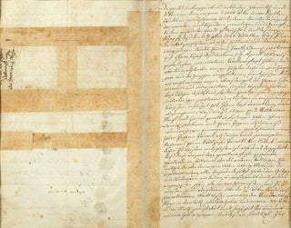 Manuscript letter of attorney transferring agency of the Frankfurt Land Company from Francis Daniel Pastorius to Daniel Falkner, Johannes Kelpius and Johannes Jawert. Frankfurt-am-Main: 24 January 1700.