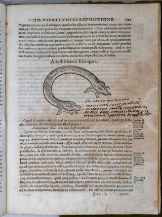 Ioannis Fabri Lyncei Bambergensis, medici et professoris romani, Et iam quinque Summis Pontificibus ab Herbarijs studijs Animalia Mexicana Descriptionibus, scholijsq. exposita. Thesauri rerum medicarum Novae Hispania, seu plantarum, animalium, mineralium mexicanorum historiae Francisci Hernandi novi orbis medici primarii, et Nardi Antonii Recchi montecorvinatis Philippi II. Hispaniarum & Indiarum &c. Regis Medici, & Neap. Regni Archiatri generalis: &agrave; Lynceis, notis, commentarijs, auctarijs illustratae, & edit&aelig;: scilicet primi Tomi pars. Ad illustriss. et reverendiss. d. d. Franciscum Barberinum, S.R.E. Card. Amplissimum WITH [Rerum medicarum Nov&aelig; Hispani&aelig; thesaurus seu plantarum animalium mineralium Mexicanorum]