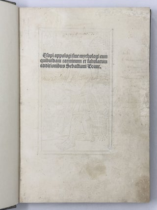 Esopi appologi siue mythologi cum quibusdam carminum et fabularum additionibus Sebastiani Brant