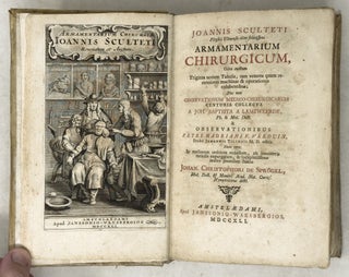 Joannis Sculteti Physici Ulmensis olim felicissimi Armamentarium Chirurgicum, Olim auctum Triginta novem Tabulis, tam veteres quam recentiores machines & operationes exhibentibus; Nec non observationum medico-chirurgicarum centuria collecta a Joh. Baptista a Lamzweerde, Ph. & Med. Doct. & observationibus Petri Hadriani F. Verduin, Studio Johannis Tilingii M. D. editis. Nunc vero In meliorem ordinem redactum, ab innumeris mendis expurgatum, & locupletissimo indice provisum studio Johan. Christophori de Sprögel, Med. Doc. & Membri Acad. Nat. Curios. Nymphodorus dicti