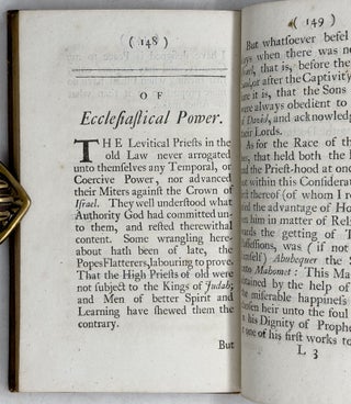 Three discourses of Sr. Walter Ralegh. I. Of a War with Spain, and our Protecting the Netherlands. Written by the Command of King James I. in the First Year of his Reign, 1602. II. Of the Original, and Fundamental Cause of Natural, Arbitrary, and Civil War. III. Of Ecclesiastical Power. Published by Phillip Ralegh, Esq; his only Grandson