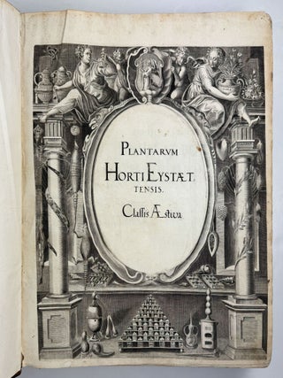Hortus Eystettensis, Sive Diligens et accurata omnium Plantarum, Florum, Stirpium, ex variis orbis terr&aelig; partibus, singulari studio collectarum qu&aelig; in celeberrimis viridariis arcem episcopalem ibidem cingentibus, hoc tempore conspiciuntus delineatio et ad vivum repr&aelig;sentatio Oper&acirc; Basilii Besleri Philiatri et pharmacopoei. M.D C.XIII