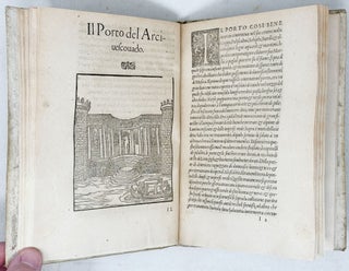 La Magnifica et triumphale entrata del Christianiss. Re di Francia Henrico secondo di questo nome fatta nella novile & antiqua Città di Lyone à luy & à la sua serenissima consorte Chaterina alli 21. di Septemb. 1548. Colla particulare descritione della Comedia che fece recitare la Natione Fiorentina à richiesta di sua Maesta Christianißima