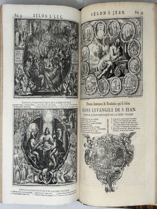 Le grand tableau de l'univers, ou l'Histoirie des Evenements de l'Eglise, depuis la Creation du Monde jusqu'&agrave; l'Apocalypse de S. Jean. Represent&eacute;e par des Tailles douces. Expliqu&eacute;s par des Remarques Historiques, Theologiques & Morales. Avec les Annales de l'Eglise & du Monde. depuis la Creation jusqu'&agrave; la Mort des Apotres, & un Abreg&eacute; de la geographie sacr&eacute;e. Par Mr. Basnage, Pasteur de la Haye. Huiti&eacute;me [sic] Edition