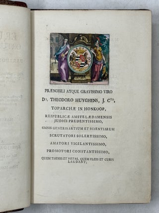 Erucarum ortus, alimentum et paradoxa metamorphosis, In qua Origo, pabulum, transformatio, nec non tempus, locus & proprietates erucarum, vermium, papilionum, phal&aelig;narum, muscarum, aliorumque hujusmodi exsanguium animalculorum exhibentur in Favorem, atque insectorum, herbarum, florum, & plantarum Amatorum, t&ugrave;m etiam pictorum, limbolariorum, aliorumque commodum exact&egrave; inquisita, ad vivum delineata, typis excusa, compendios&egrave;que descripta per Mariam Sibillam Merian