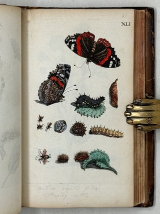 Erucarum ortus, alimentum et paradoxa metamorphosis, In qua Origo, pabulum, transformatio, nec non tempus, locus & proprietates erucarum, vermium, papilionum, phal&aelig;narum, muscarum, aliorumque hujusmodi exsanguium animalculorum exhibentur in Favorum, atque insectorum, herbarum, florum, & plantarum Amatorum, t&ugrave;m etiam pictorum, limbolariorum, aliorumque commodum exact&egrave; inquisita, ad vivum delineata, typis excusa, compendios&egrave;que descripta per Mariam Sibillam Merian