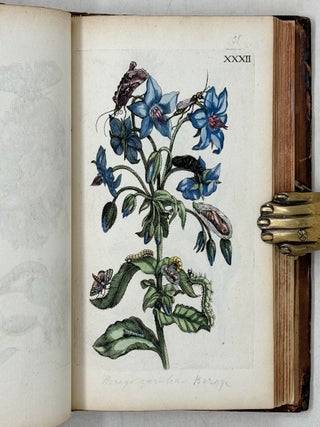 Erucarum ortus, alimentum et paradoxa metamorphosis, In qua Origo, pabulum, transformatio, nec non tempus, locus & proprietates erucarum, vermium, papilionum, phal&aelig;narum, muscarum, aliorumque hujusmodi exsanguium animalculorum exhibentur in Favorum, atque insectorum, herbarum, florum, & plantarum Amatorum, t&ugrave;m etiam pictorum, limbolariorum, aliorumque commodum exact&egrave; inquisita, ad vivum delineata, typis excusa, compendios&egrave;que descripta per Mariam Sibillam Merian