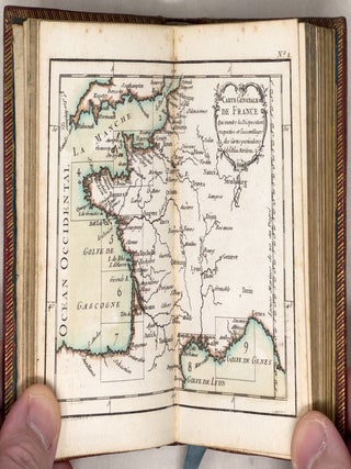 Atlas maritime ou Cartes reduites de toutes les C&ocirc;tes de France avec des Cartes particulieres des Isles voisines les plus considerables, suivies des plans des principales Villes Maritimes de ce royaume Par M. Bonne de la Societ&eacute; Litteraire Militaire M.tre de Mathem. Ingenieur G&eacute;ographe