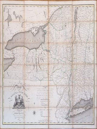 Item #JLR0587 A Map of the State of New York by Simeon De Witt Surveyor General Contracted from...
