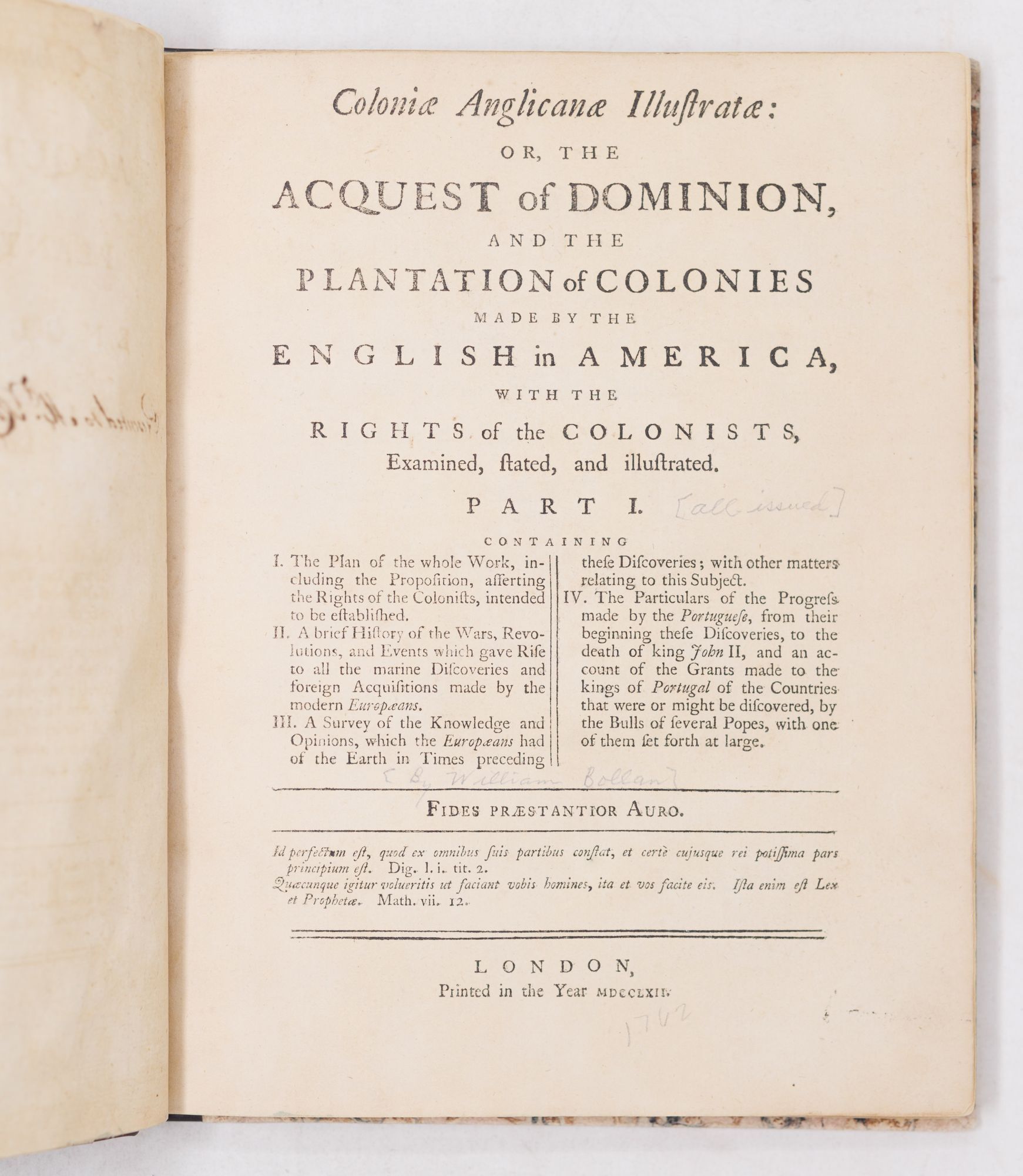 Coloniæ Anglicanæ Illustratæ: or, the acquest of dominion, and the ...