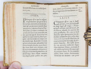 La curiosité naturelle redigee en questions selon l’ordre Alphabetique. Par M. Scipion du Pleix Conseiller & Advocat du Roy au siege Presidial de Condom, & M. des Requestes ordinaire de la Royne Marguerite