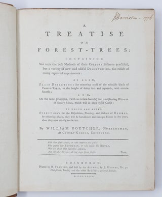 A Treatise on Forest-Trees: containing Not only the best Methods of their Culture hitherto practised, but a variety of new and useful Discoveries, the result of many repeated experiments. . .
