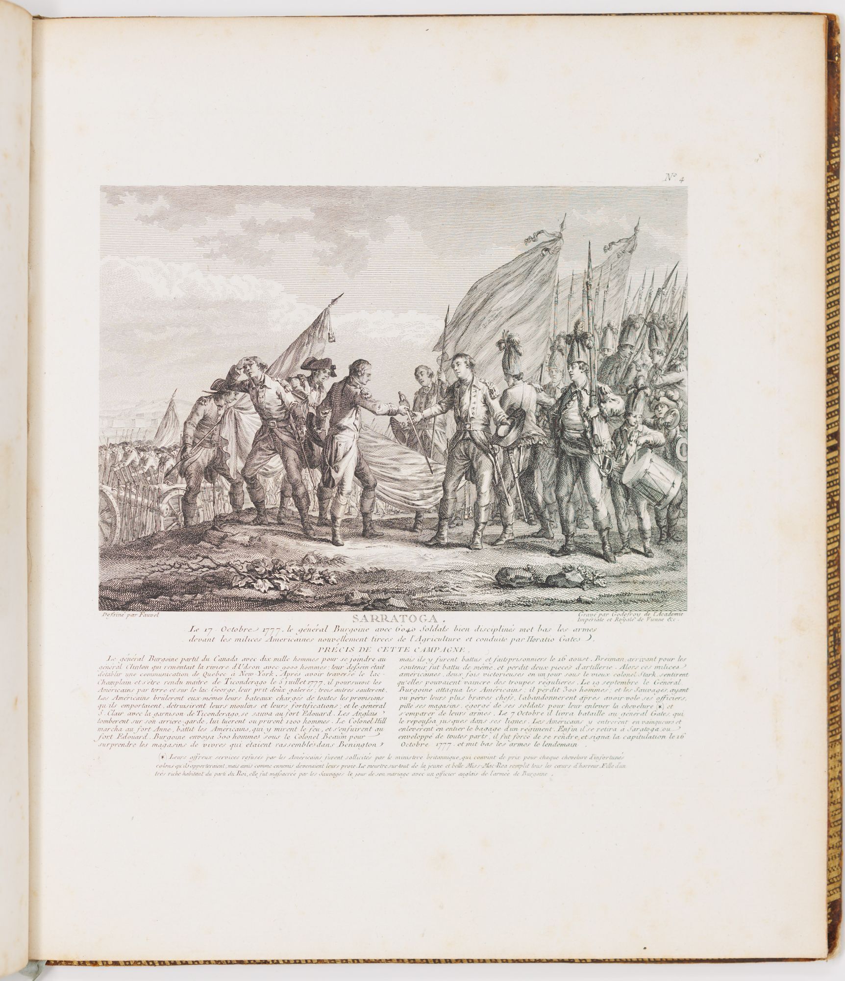 Surrender at Saratoga from Ponce and Godefroy's views of the American Revolution Surrender at Saratoga from Ponce and Godefroy's views of the American Revolution
